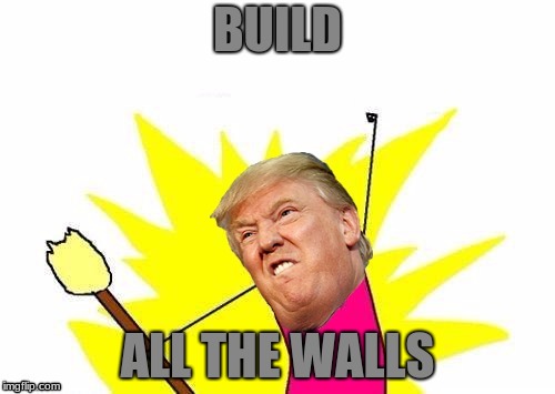 Out to work... building the wall